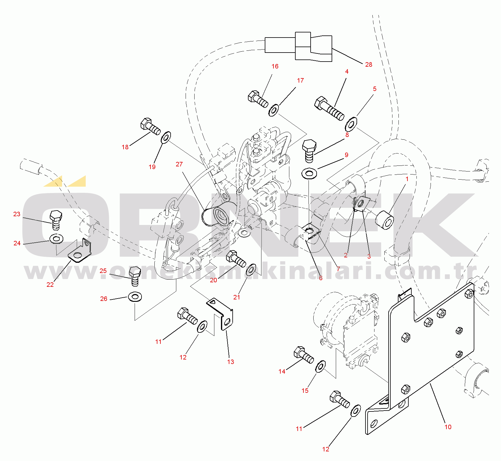 Komatsu PC290-8K S/N 10001-UP ( Standard Machine ) Electric Wiring (1/5)(#10001-)