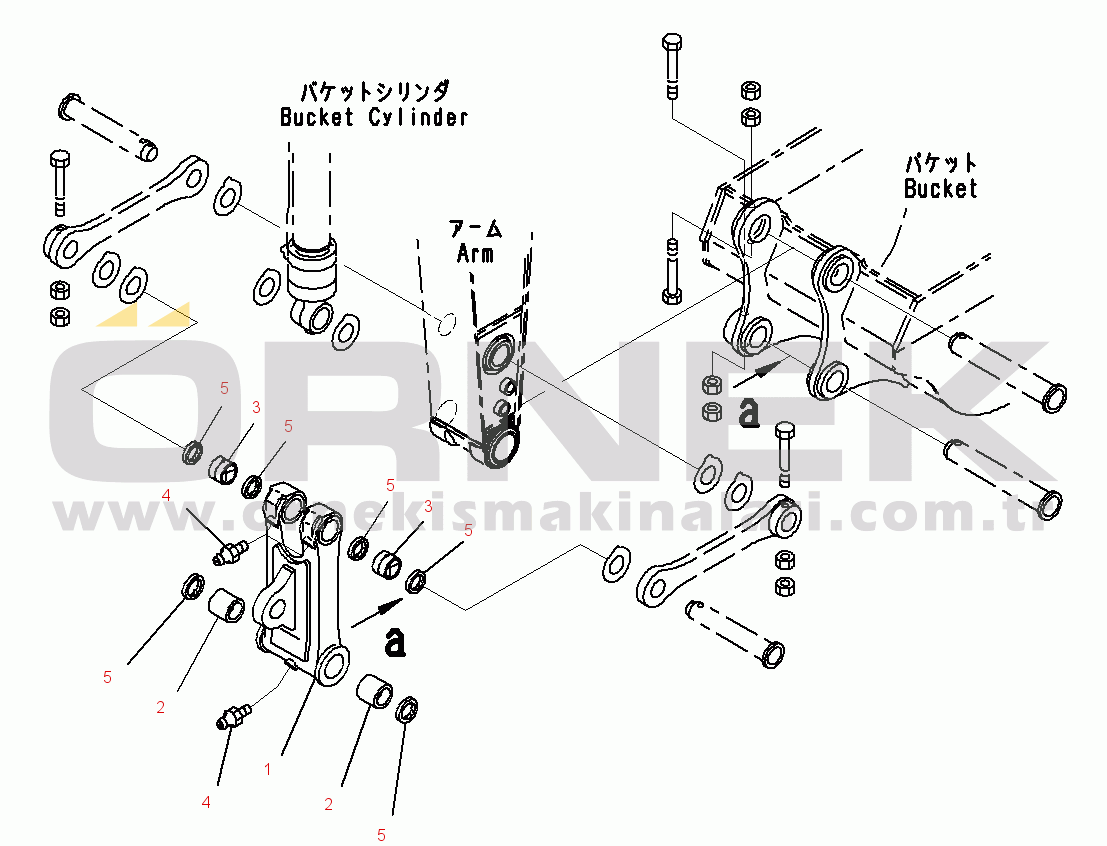 Komatsu PC290-8K S/N 10001-UP ( Standard Machine ) Arm(#10001-)