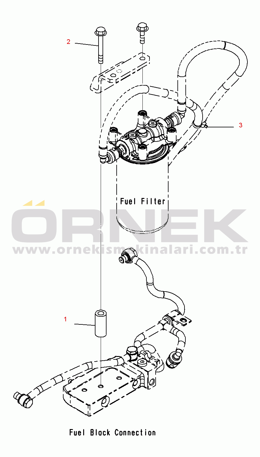 Komatsu SAA6D107E-1E S/N 26500048-UP ( Standard Machine ) Fuel Piping (#21711506-)