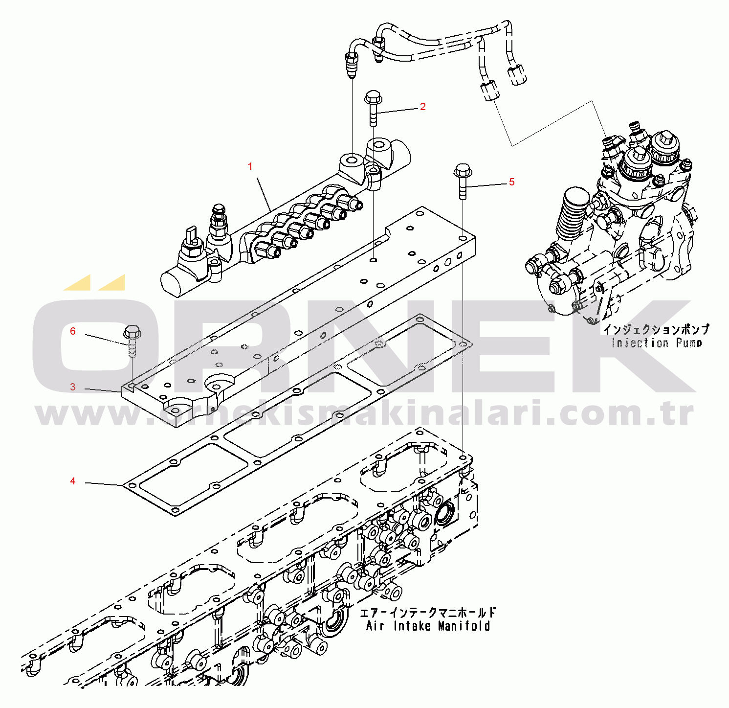 Komatsu SAA6D170E-5A S/N 510001-UP Fuel Injection Pump (2/4)
