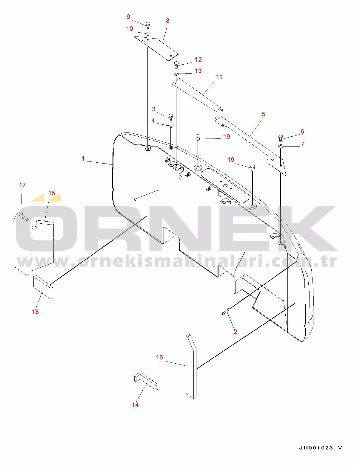 Komatsu PC130-8 S/N 80001-UP Counterweight(#80001-)
