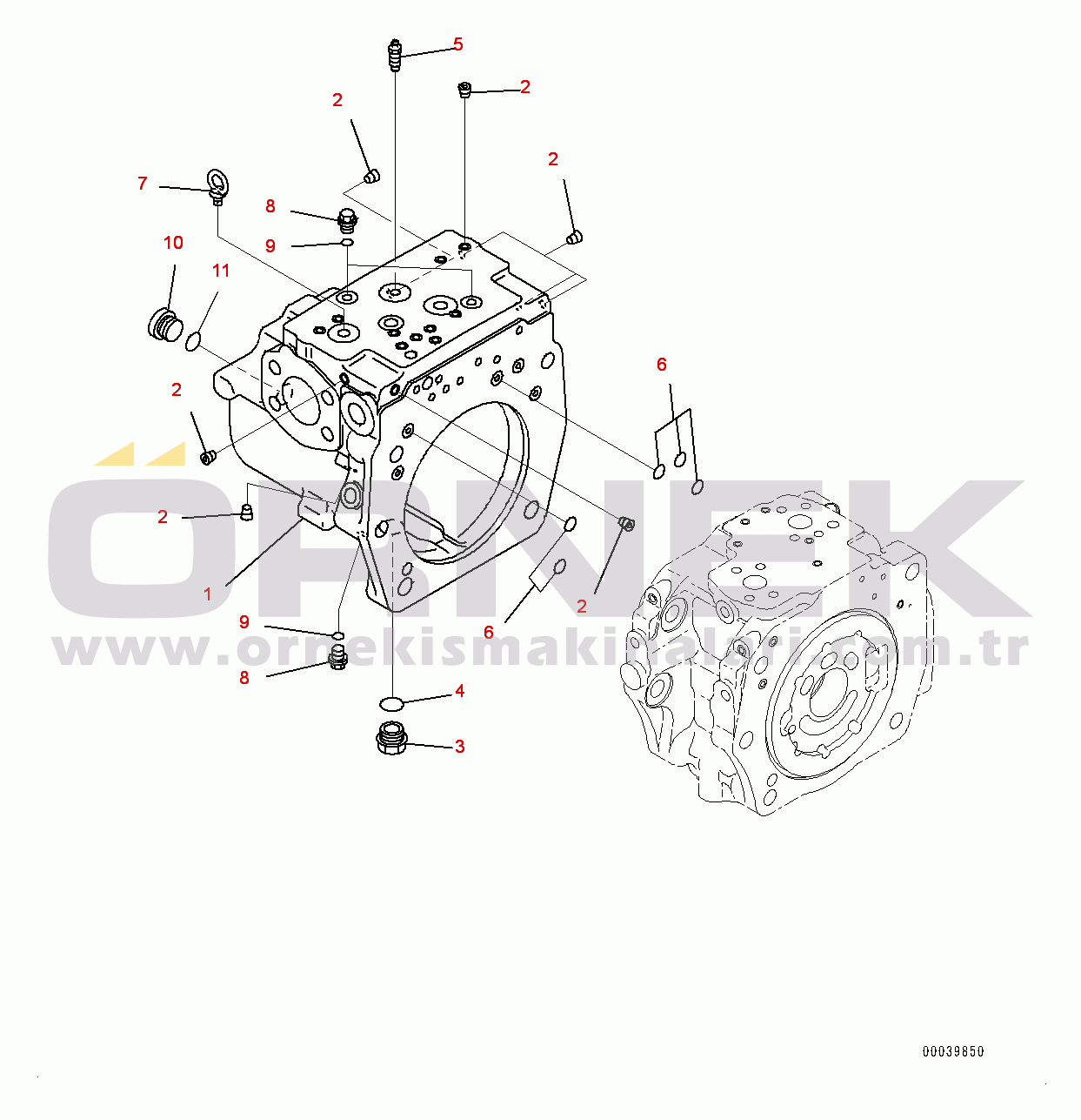Komatsu PC400-8 S/N 70001-UP Piston Pump, Inner Parts (6/11) (#70001-70002)