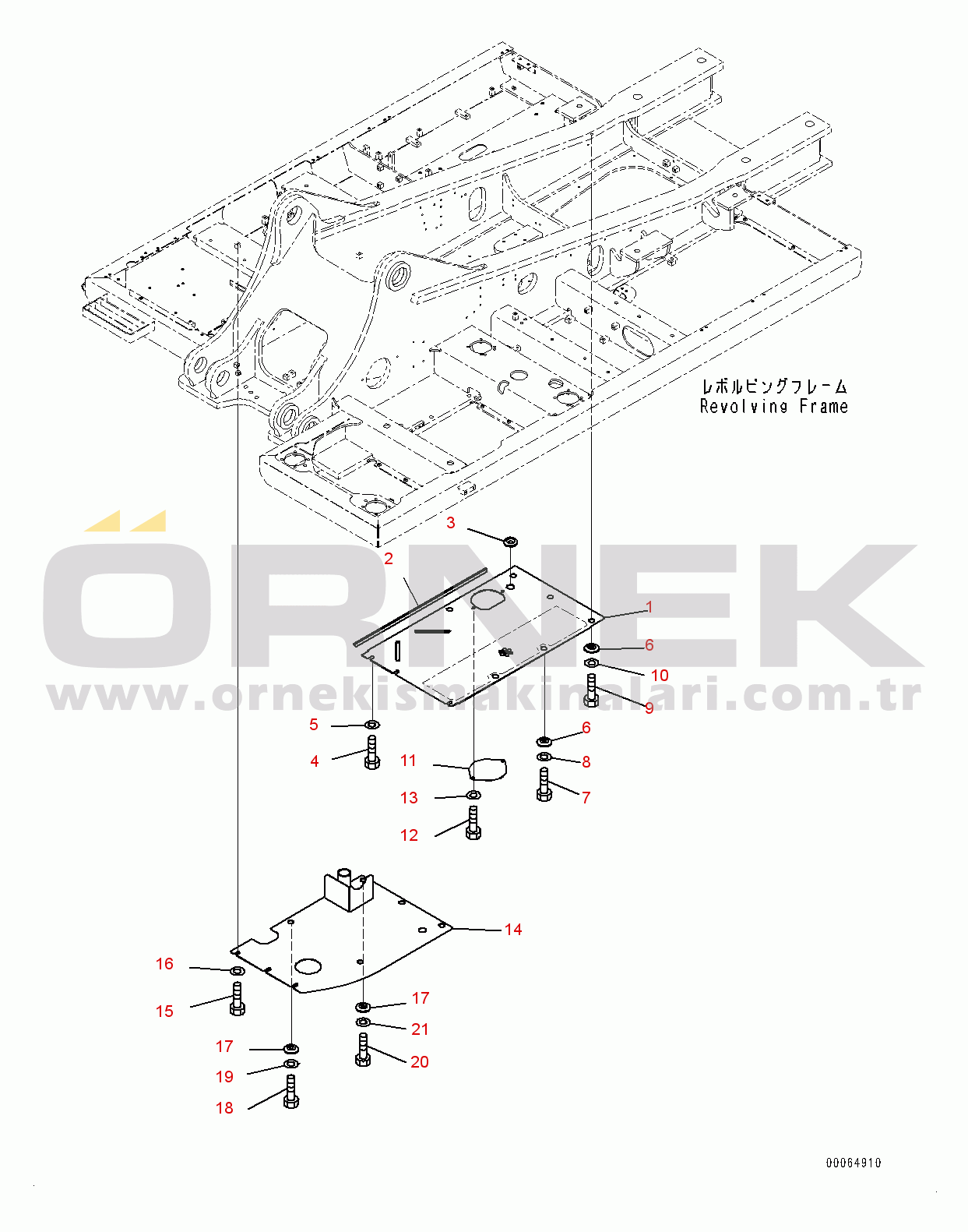 Komatsu PC400-8 S/N 70001-UP Under Cover, (3/3) (#70001-)