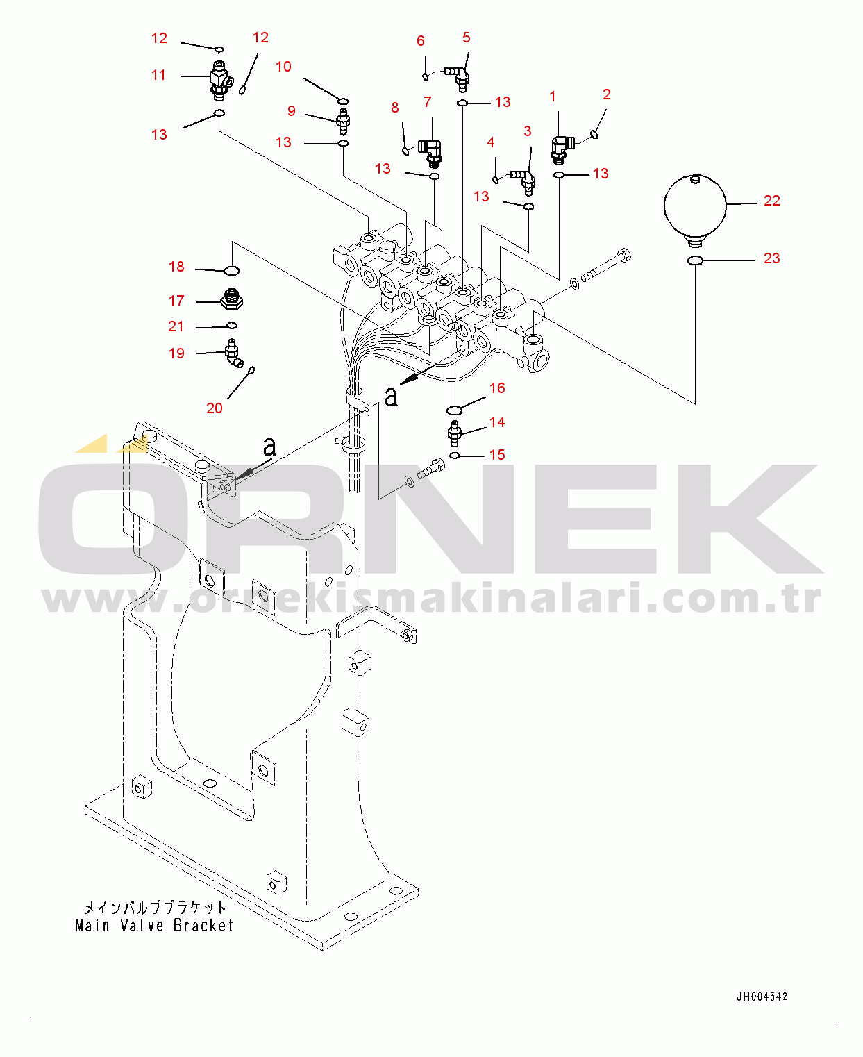 Komatsu PC400LC-8R S/N 75001-UP Solenoid Valve Piping (#75100-)