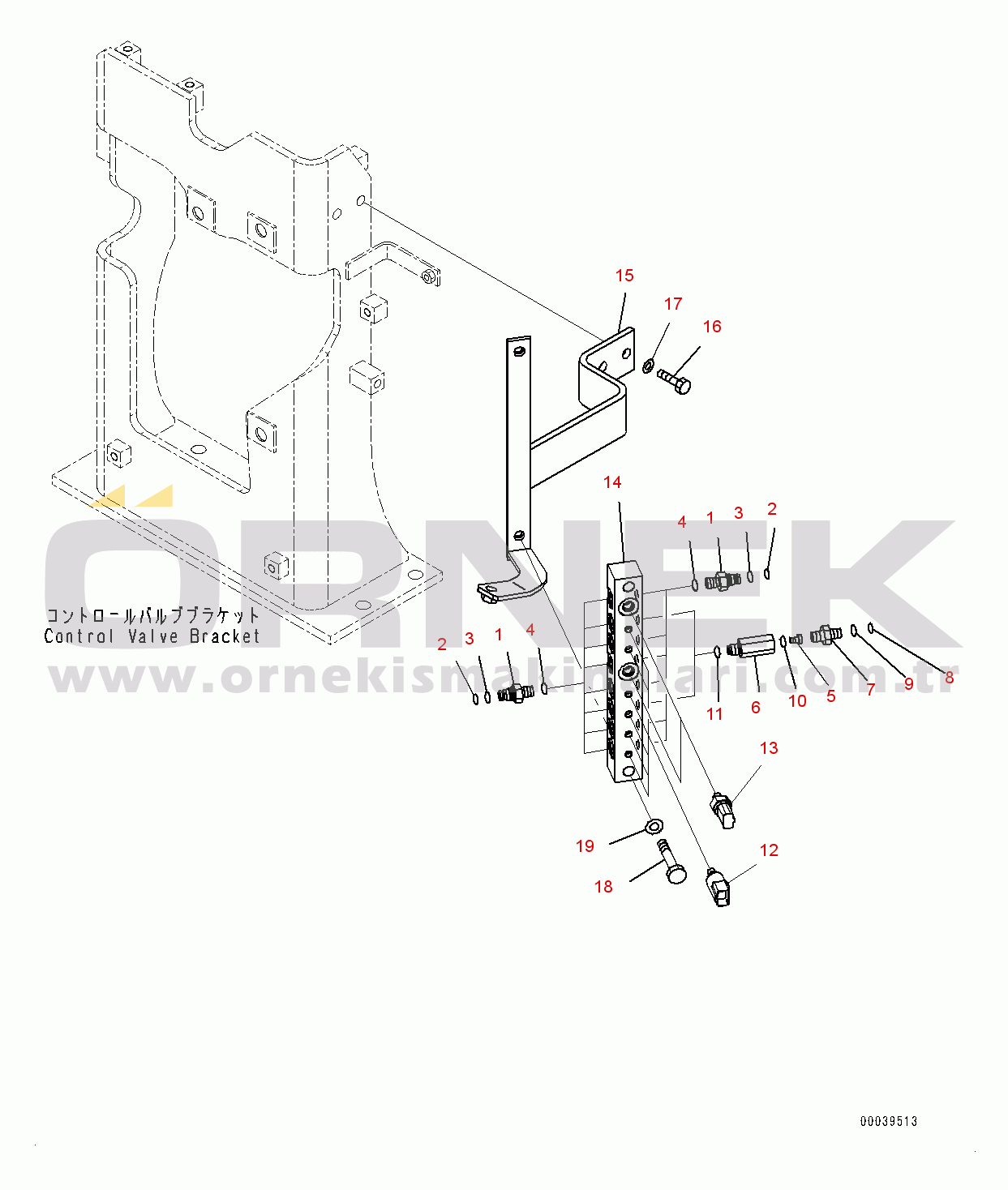 Komatsu PC400LC-8R S/N 75001-UP Pressure Switch Block (#75001-)