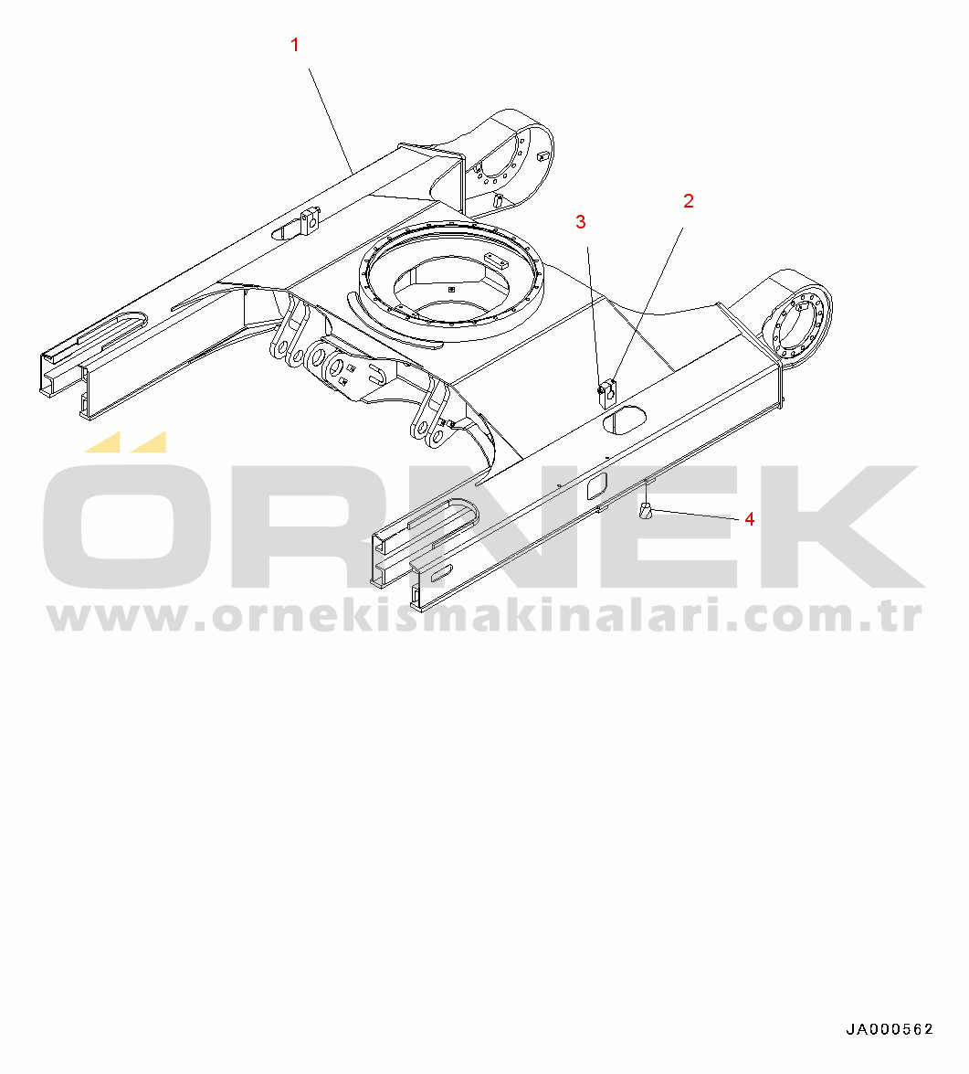 Komatsu PC78US-8 S/N 15001-UP Track Frame (#15001-)