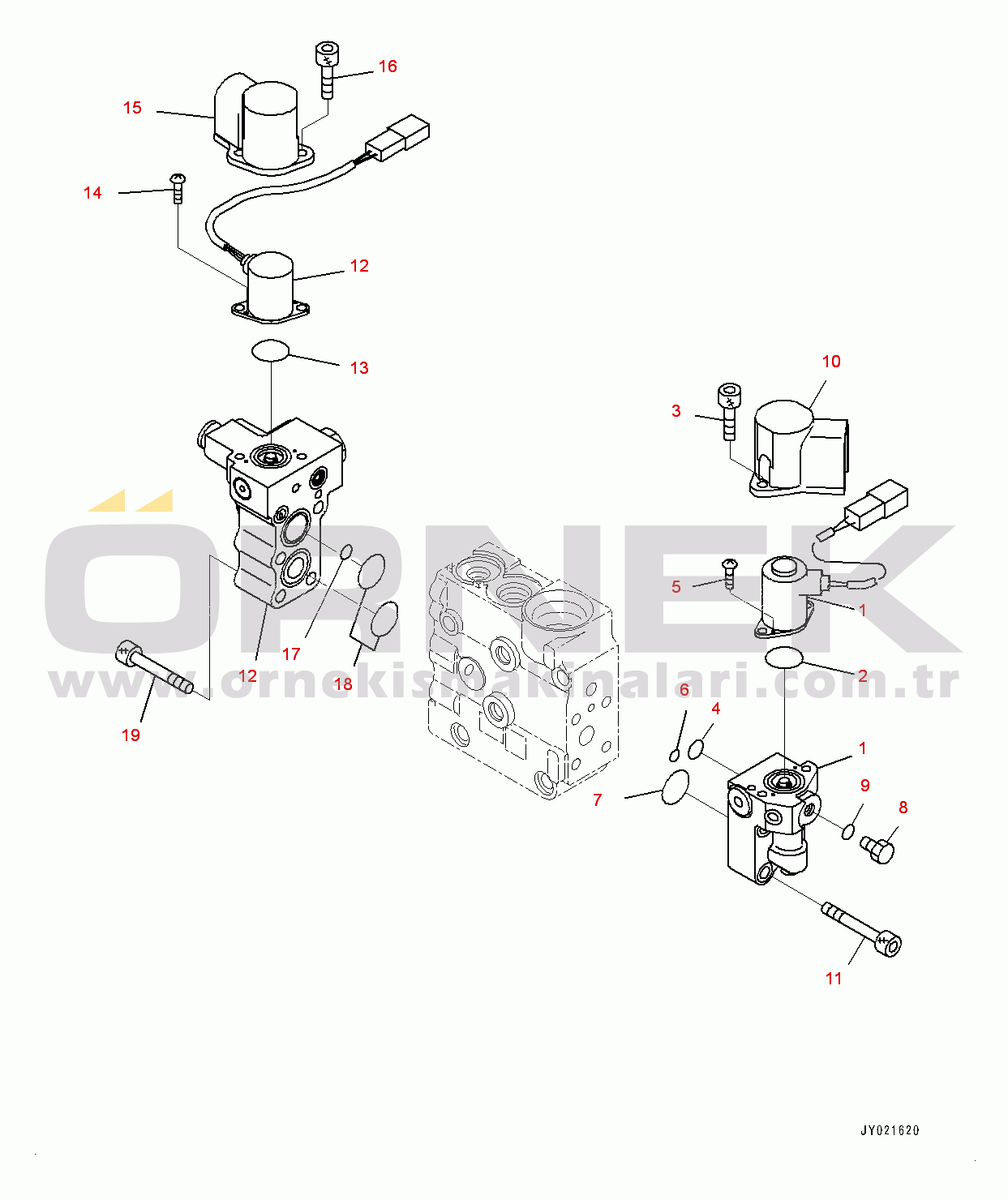 Komatsu WA200-6 S/N 70001-UP Radiator, Cooling Fan Motor (2/3) (#70001-)