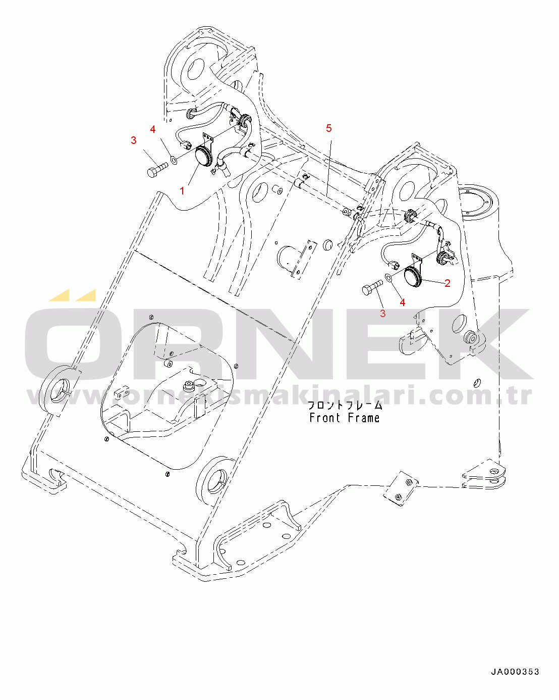 Komatsu WA200-6 S/N 70001-UP Horn (#70001-)