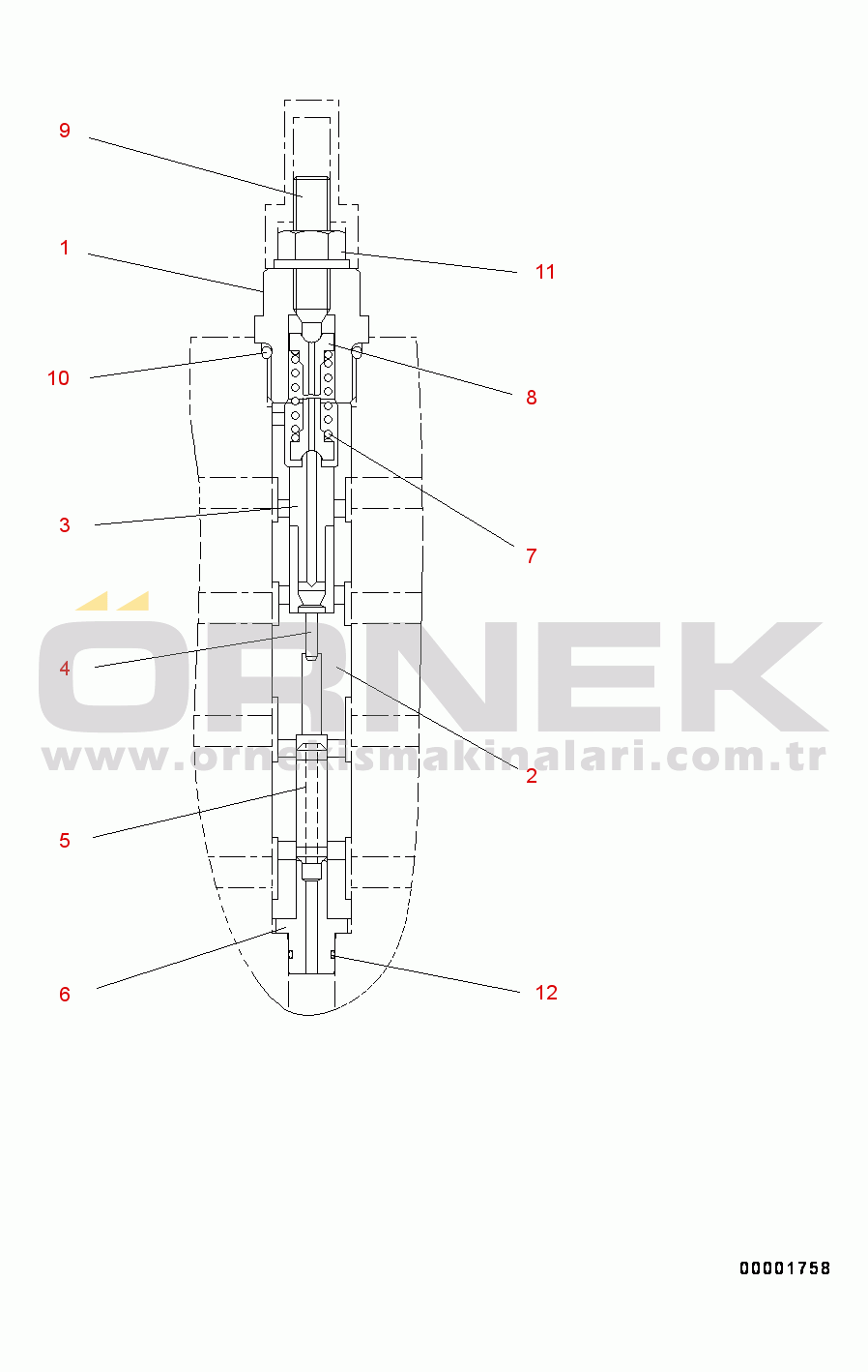 Komatsu WA200-6 S/N 70001-UP Hydrostatic Transmission (HST) Pump and Motor, Inner Parts, Pump (8/14) (#70001-)