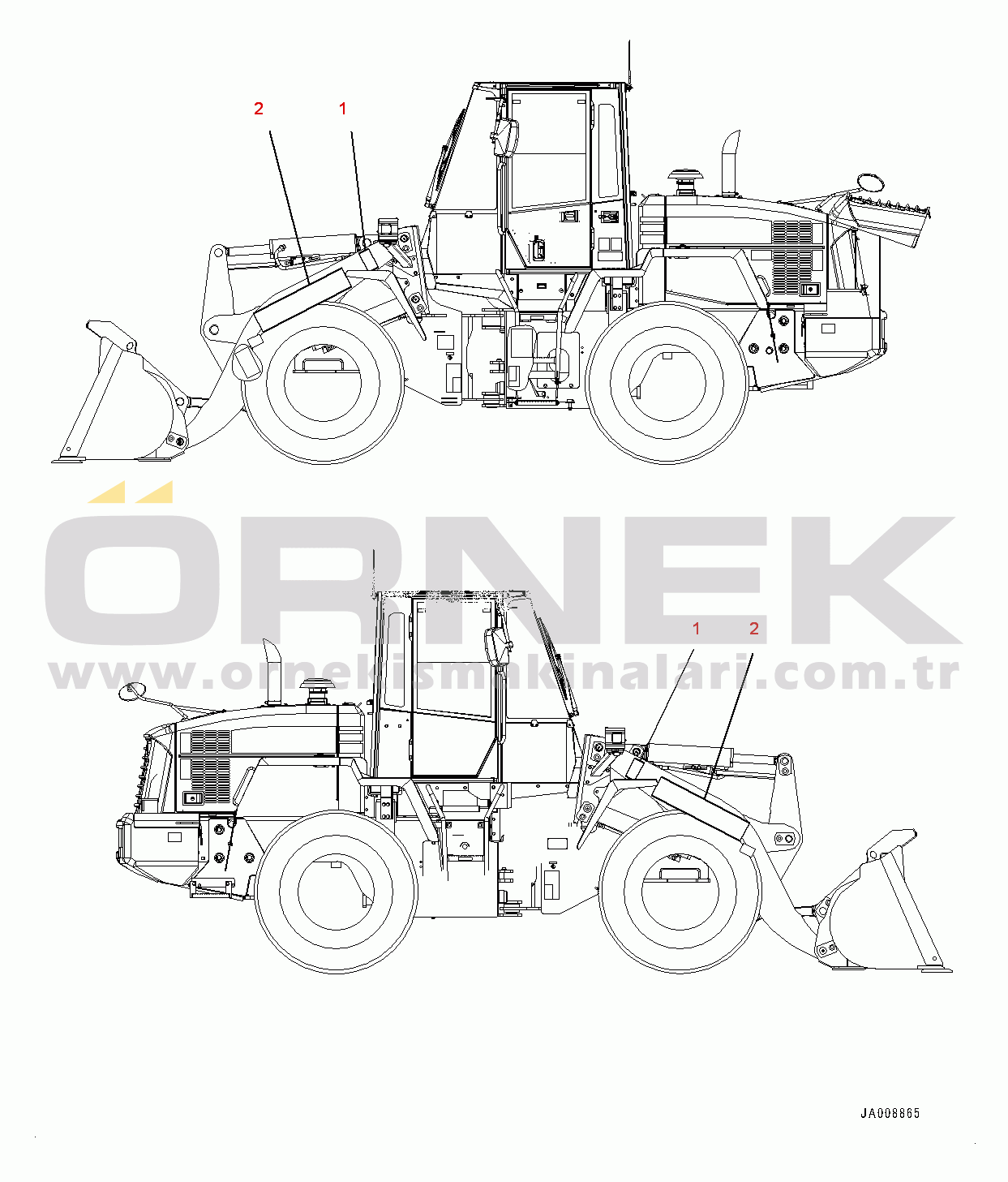 Komatsu WA200-6 S/N 70001-UP Marks and Plates, Decal (2/2) (#71791-)
