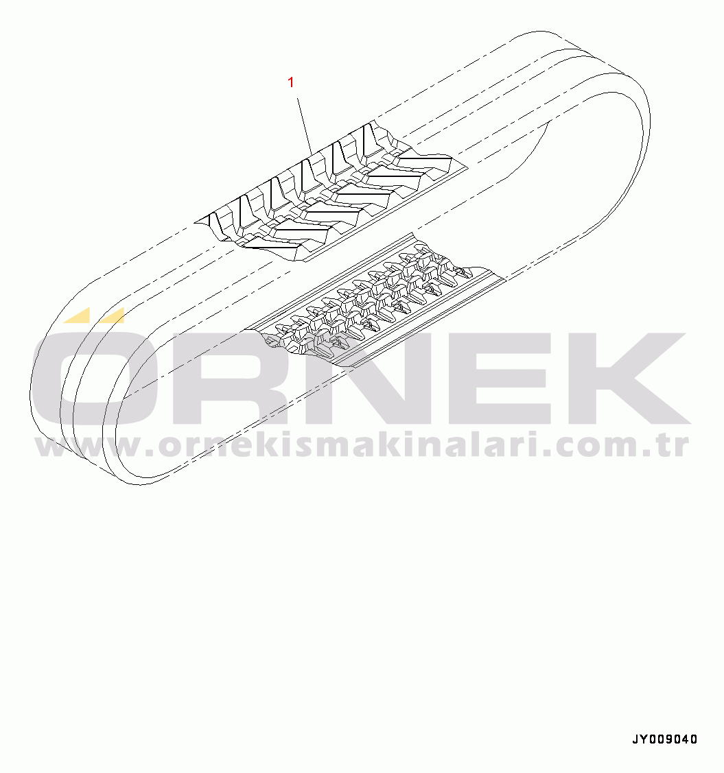 Komatsu PC55MR-3 S/N 15001-UP (EU Stan.) Track Shoe Assembly, Track Shoe (#15001-)