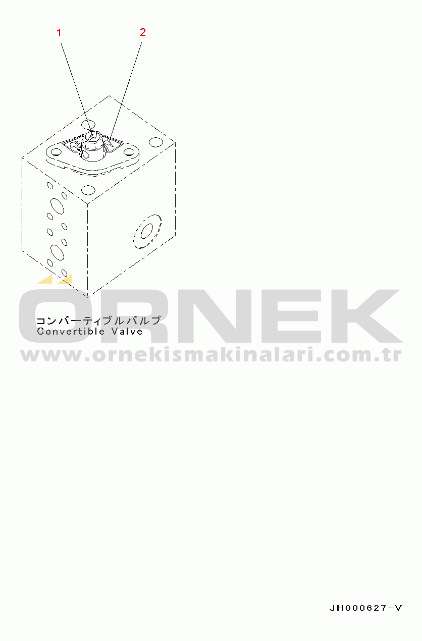 Komatsu PC130-8 S/N C30001-UP Actuator Circuit, 1-actuator(#C30001-)