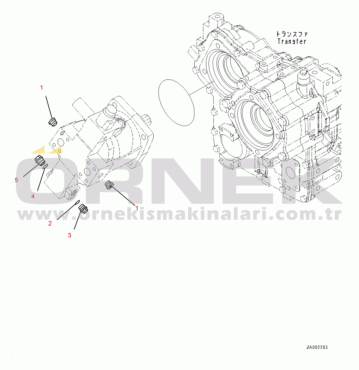 Komatsu WA200-6 S/N C10001-UP Hydrostatic Transmission (HST) Pump And Motor Motor 2, Inner Parts (7/7) (#C10001-)