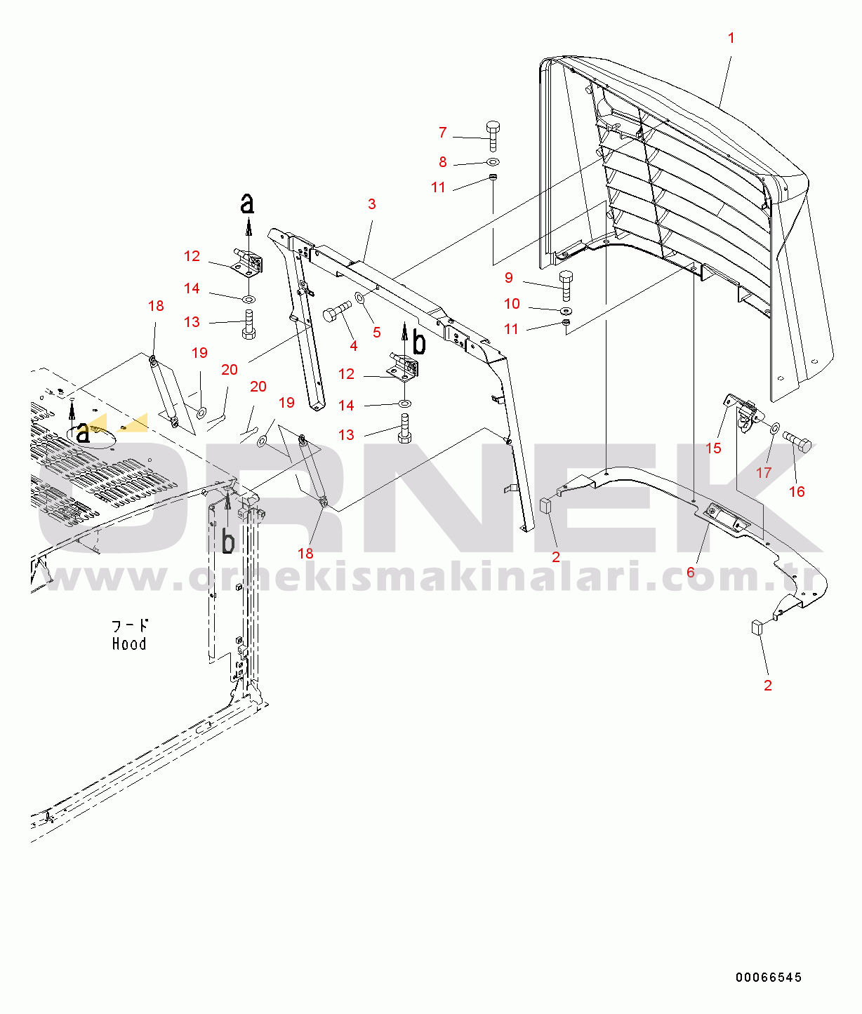Komatsu WA200-6 S/N C10001-UP Engine Hood Grille (#C10001-)