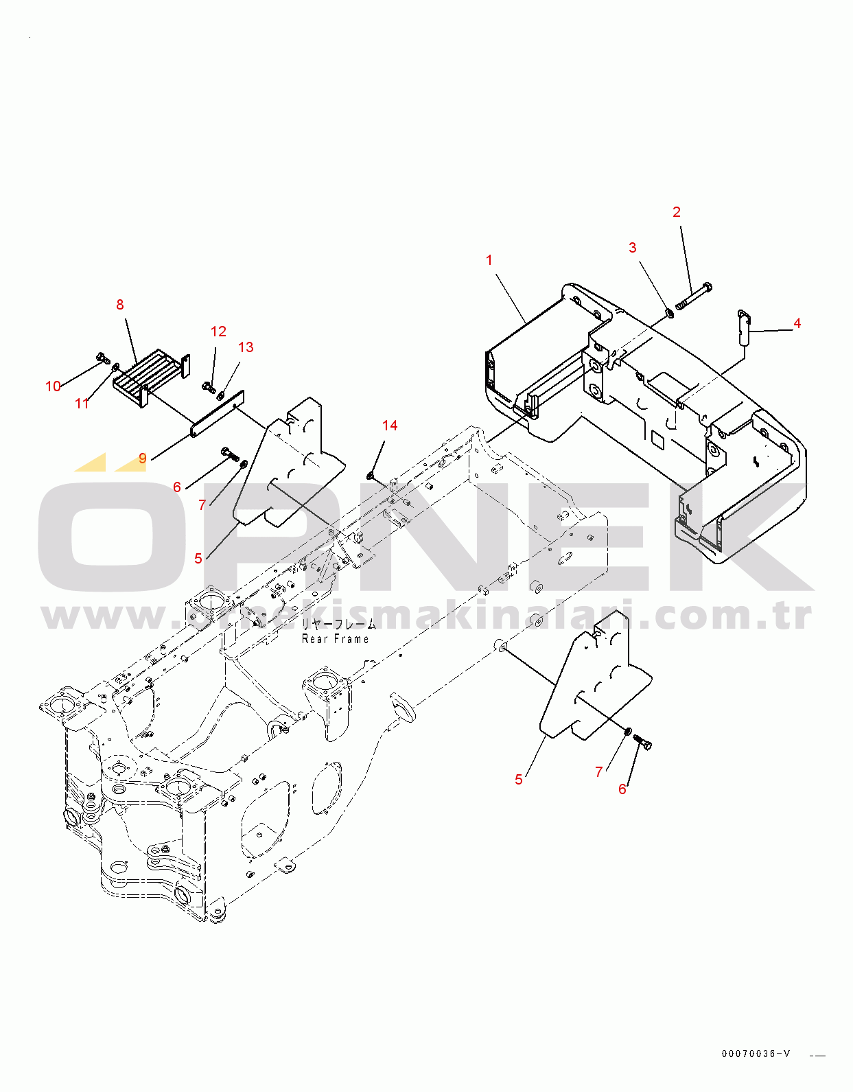Komatsu WA200-6 S/N C10001-UP Counterweight (#C10001-)