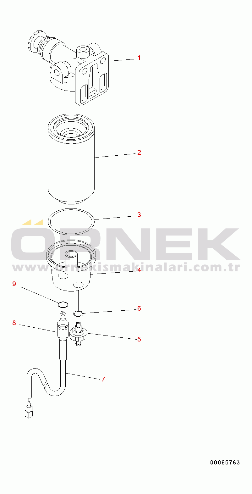 Komatsu SAA4D107E-1B S/N 26537379-UP (For WA200-6) Pre Filter (#26537379-)