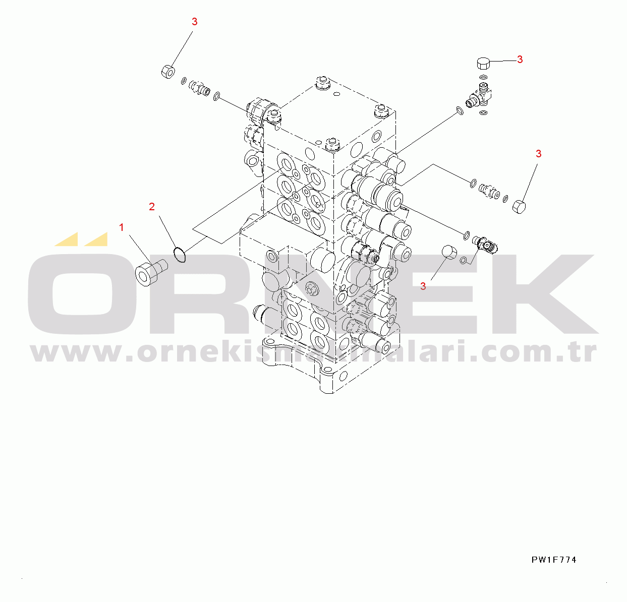 Komatsu PC160LC-8 S/N C20001-UP Service Valve Circuit (#C20001-)