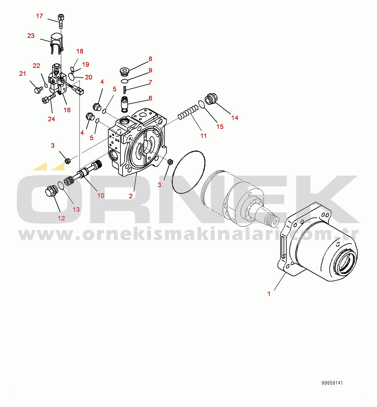 Komatsu D375A-6 S/N 60001-UP Radiator Guard, Fan Motor (1/2) (#60001-)