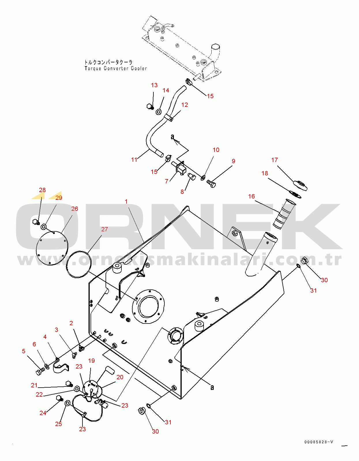 Komatsu WA380-6 S/N 65949-UP Fuel Tank, Tank and Strainer (#65949-)