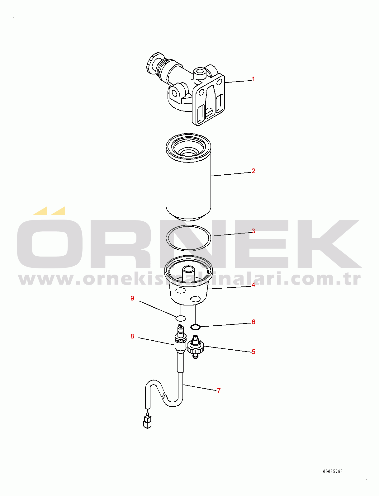 Komatsu WA380-6 S/N 65949-UP Fuel Tank, Prefilter (#65949-)