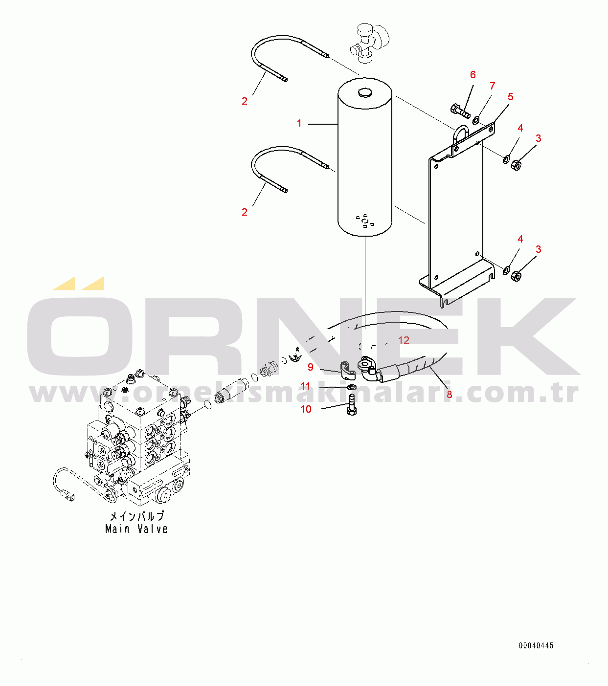Komatsu WA380-6 S/N 65949-UP Hydraulic Piping, Accumulator (#65949-)
