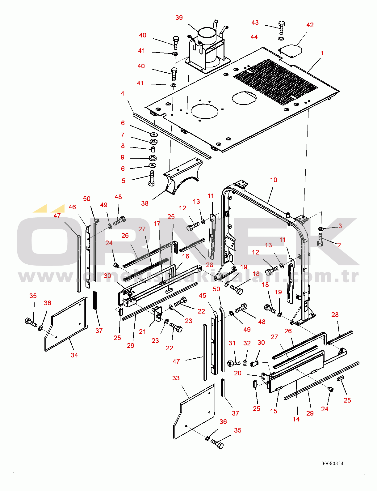 Komatsu WA380-6 S/N 65949-UP (EU Standard Machine) Hood, With Pre-cleaner, Cover (#65949-)