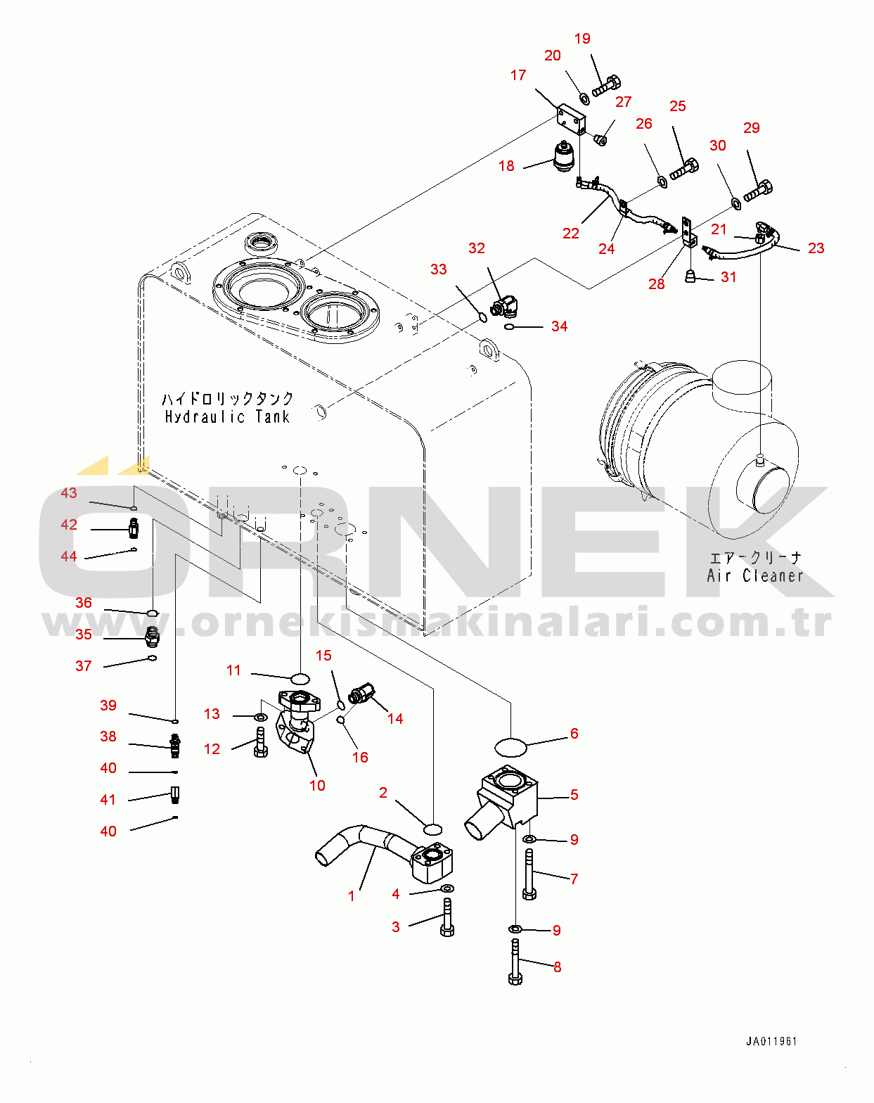 Komatsu WA430-6 S/N 65501-UP (ecot3) Hydraulic Tank, Suction Piping (#65858-)