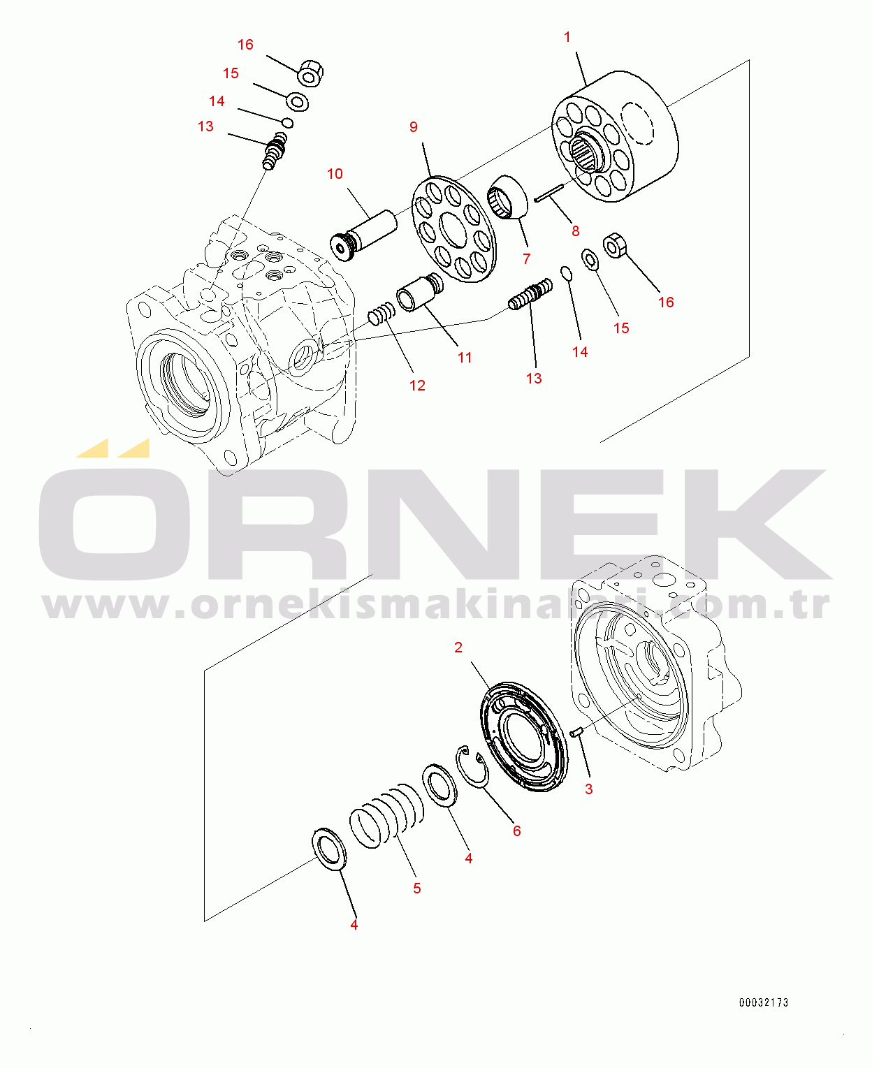Komatsu WA430-6 S/N 65501-UP (ecot3) Hydraulic Pump, Loader Pump (2/4) (#65001-)
