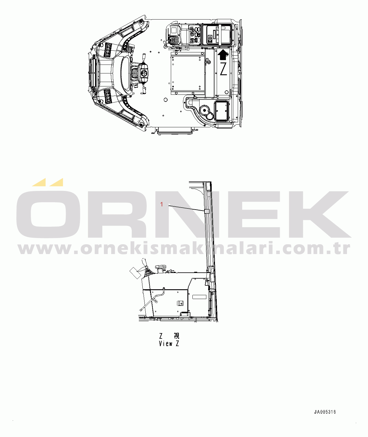 Komatsu WA430-6 S/N 65501-UP (ecot3) KOMTRAX Plate (#65501-)