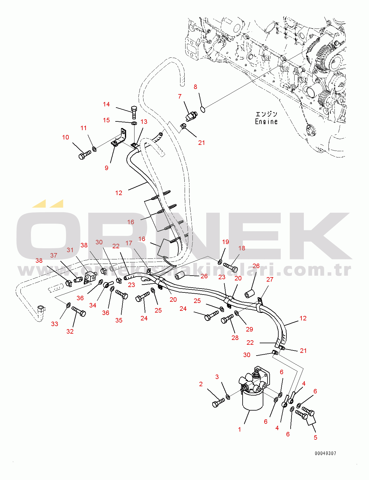 Komatsu PC270LC-8 S/N 30117-UP Corrosion Resistor (#30117-30337)