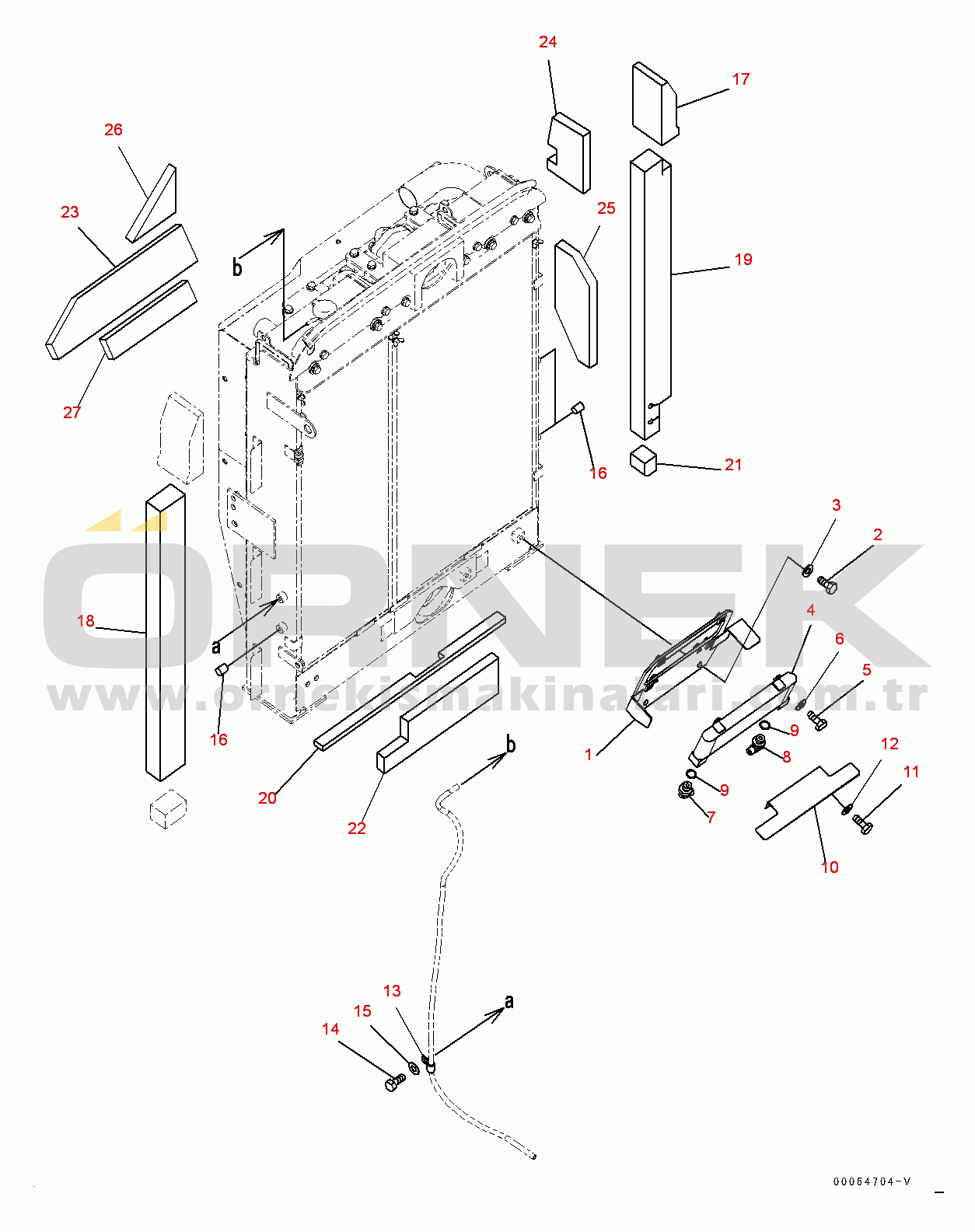 Komatsu PC270LC-8 S/N 30117-UP Cooling System, Fuel Cooler and Condenser (#30117-)
