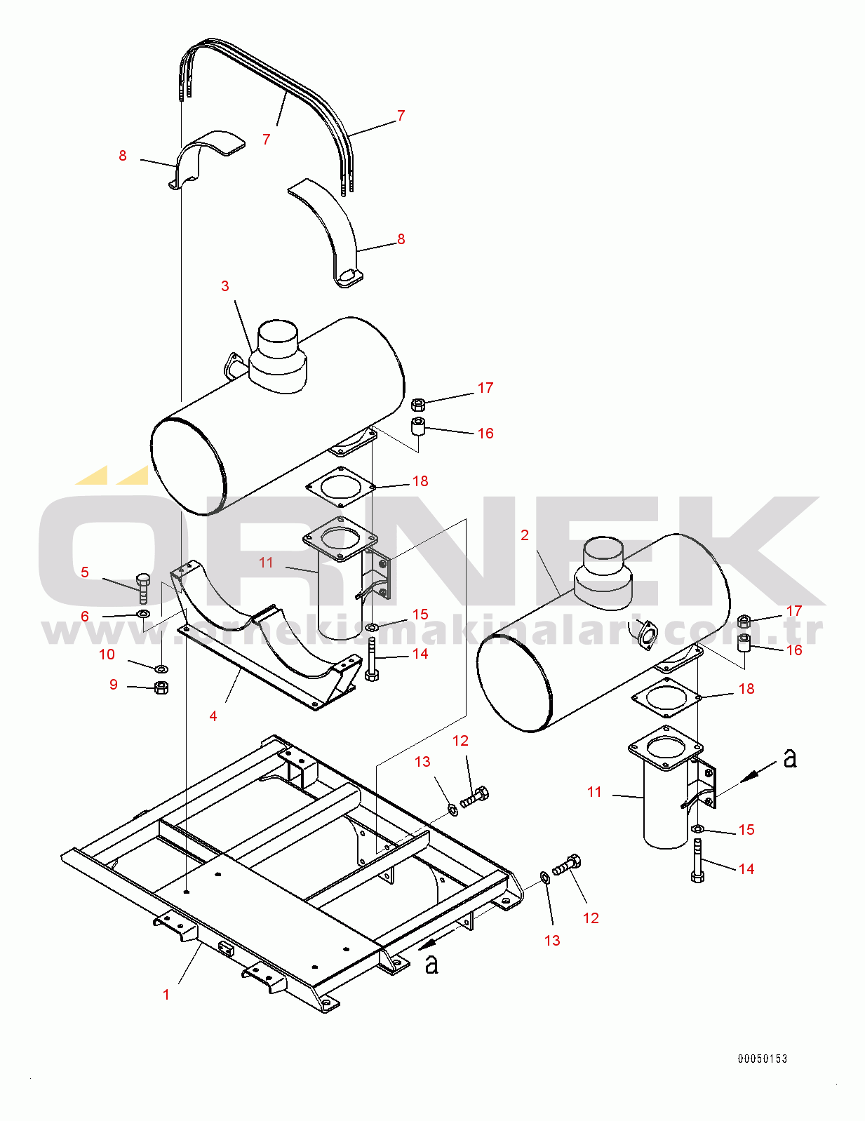 Komatsu PC2000-8 S/N 20196-UP Air Intake and Exhaust, Muffler (#20196-)