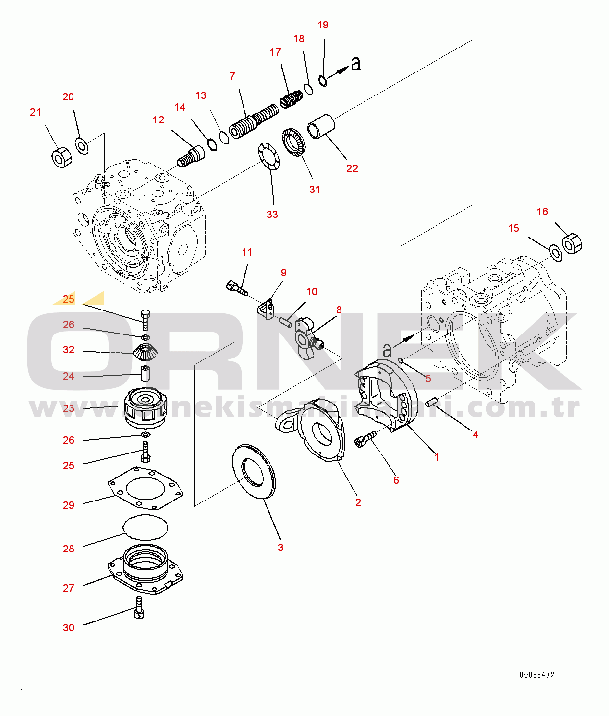 Komatsu PC2000-8 S/N 20196-UP NO.2 Pump, Inner Parts (6/8) (#20196-20374)