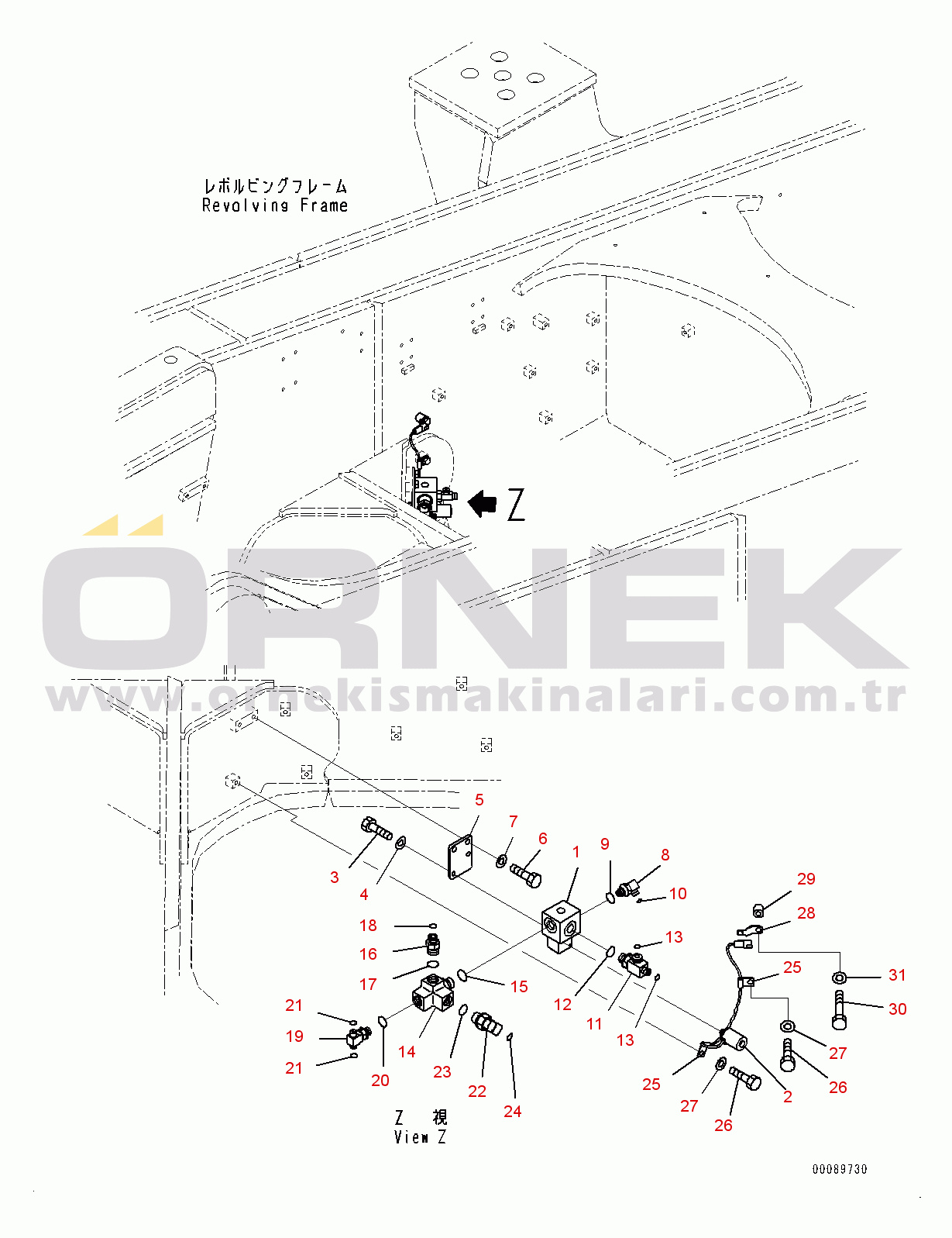Komatsu PC2000-8 S/N 20196-UP Solenoid Valve, Valve (1/3) (#20196-)