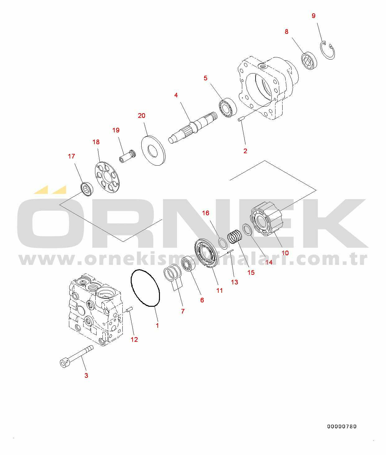 Komatsu WA320PZ-6 S/N 70452-UP Radiator, Fan Motor (3/3) (#70452-)