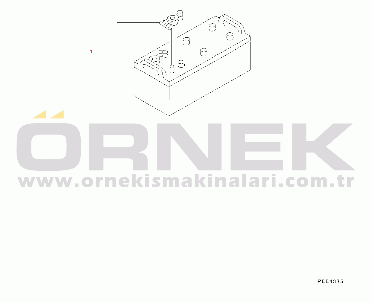 Komatsu WA320PZ-6 S/N 70452-UP Battery (#70452-)