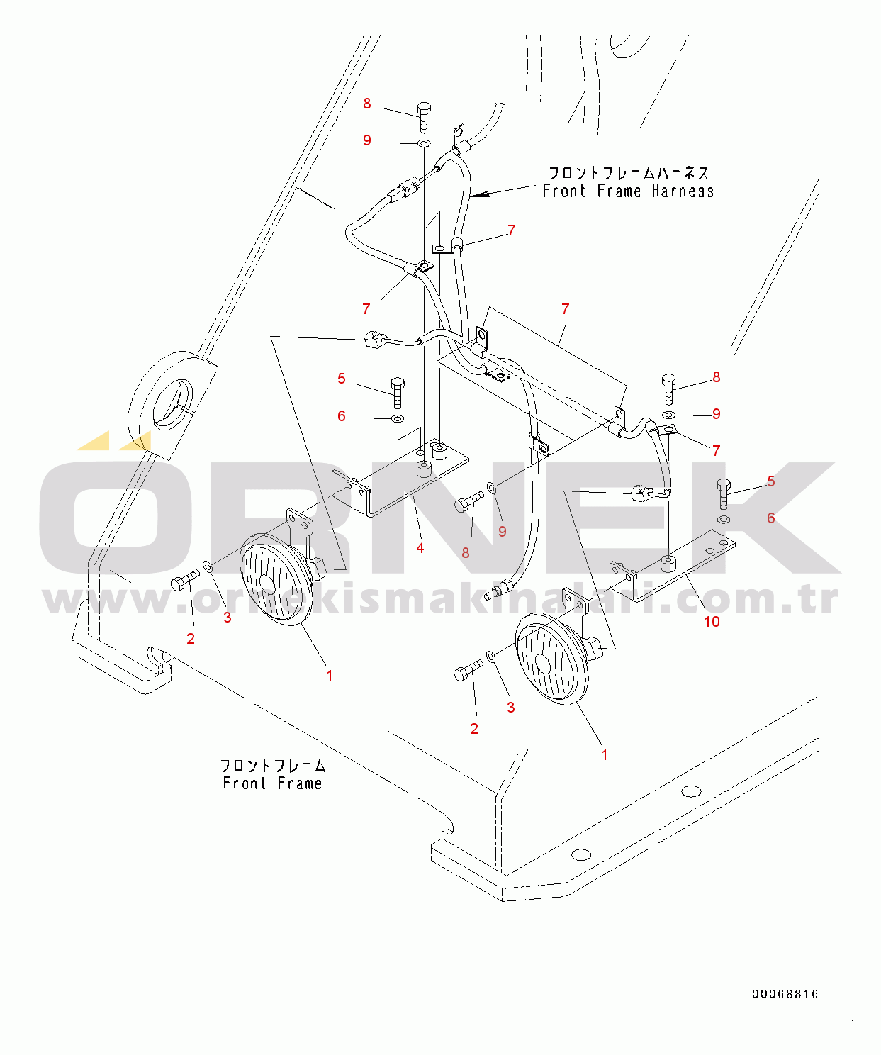 Komatsu WA320PZ-6 S/N 70452-UP Horn (#70452-)