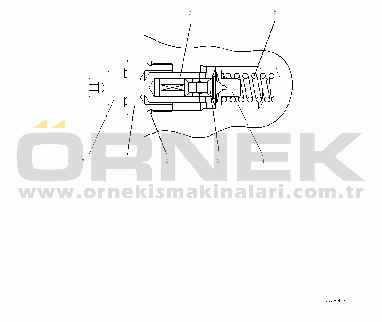 Komatsu WA320PZ-6 S/N 70452-UP Hydrostatic Transmission (HST) Pump and Motor, Inner Parts, Pump (6/17) (#70452-)