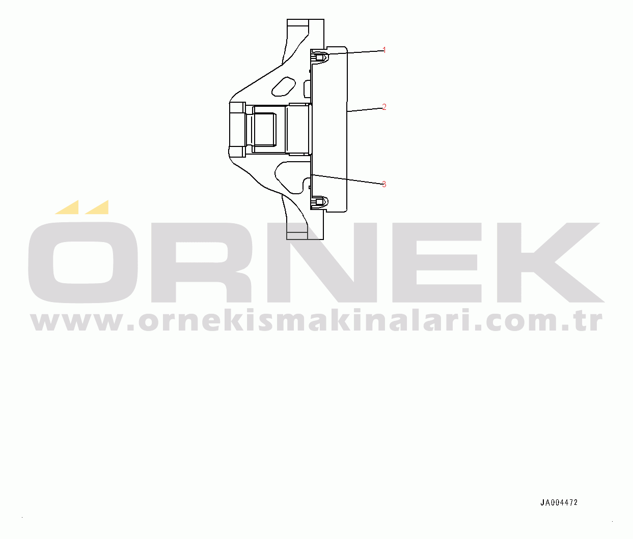 Komatsu WA320PZ-6 S/N 70452-UP Hydrostatic Transmission (HST) Pump and Motor, Inner Parts, Pump (12/17) (#70452-)