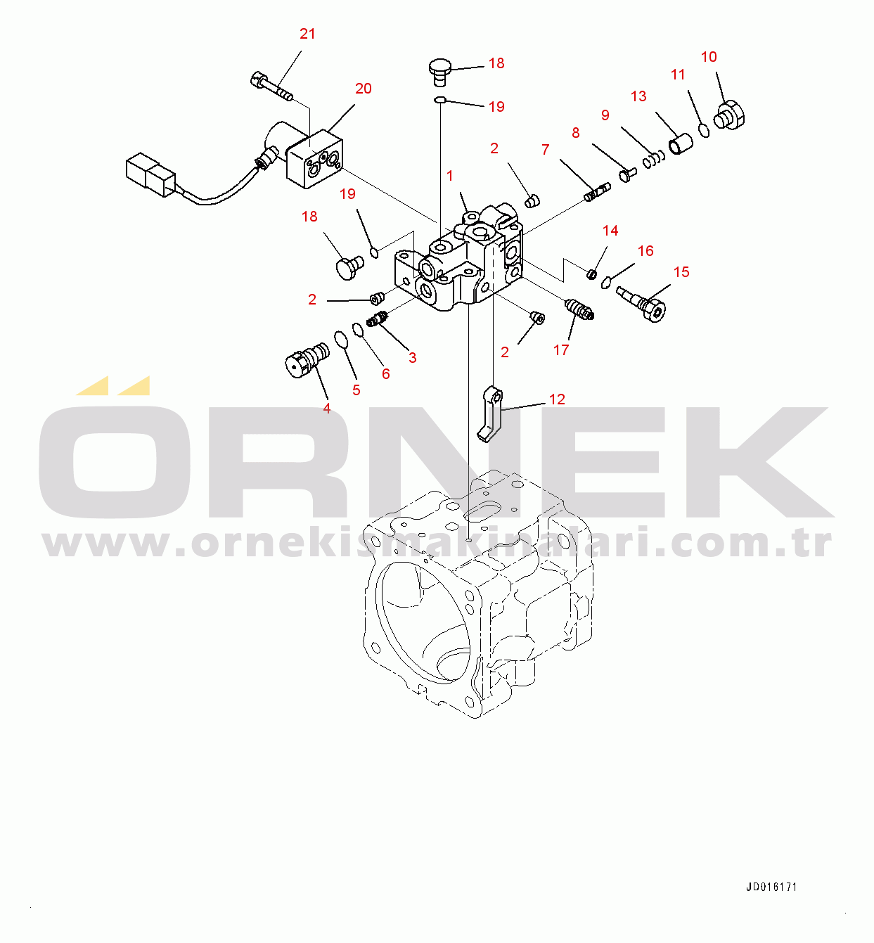 Komatsu D85PX-15E0 S/N 11609-UP (ecot3) Power Train Oil Cooler Piping, Fan Pump (3/5) (#11609-)