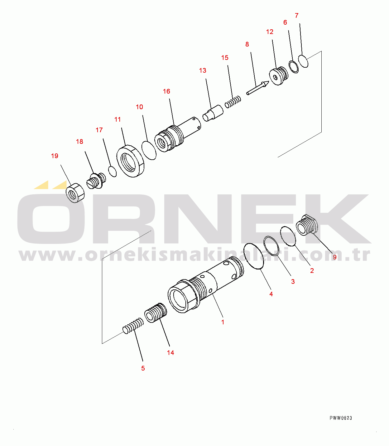 Komatsu WA500-6 S/N 55479-UP (ecot3, For EU) Radiator, Relief Valve (#55479-)