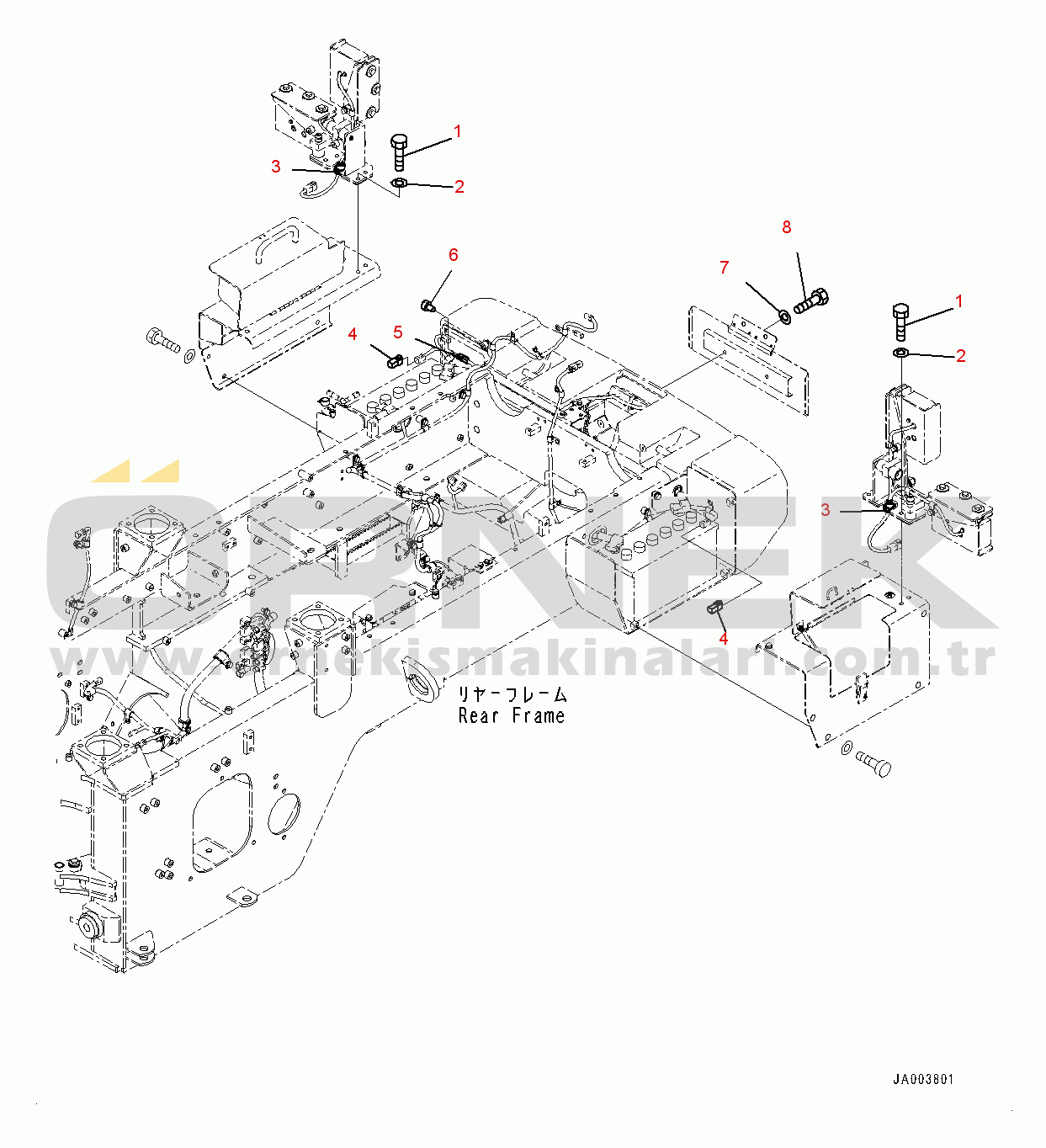 Komatsu WA150PZ-6 S/N 80001-UP Battery Case, Plug (#80001-)