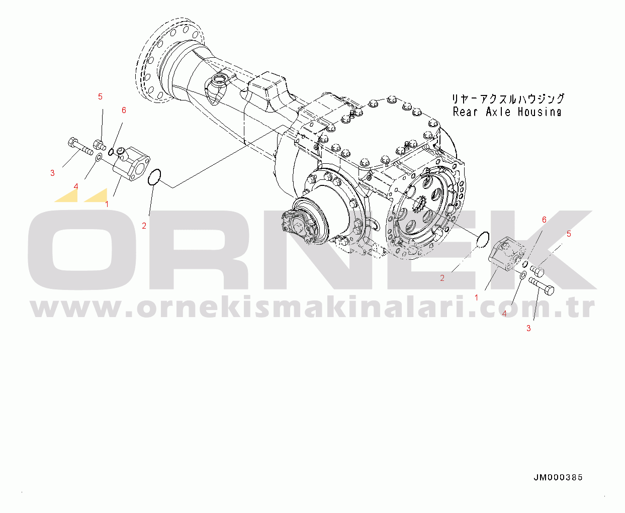 Komatsu WA150PZ-6 S/N 80001-UP Rear Axle, Differential, Valve (#80001-)