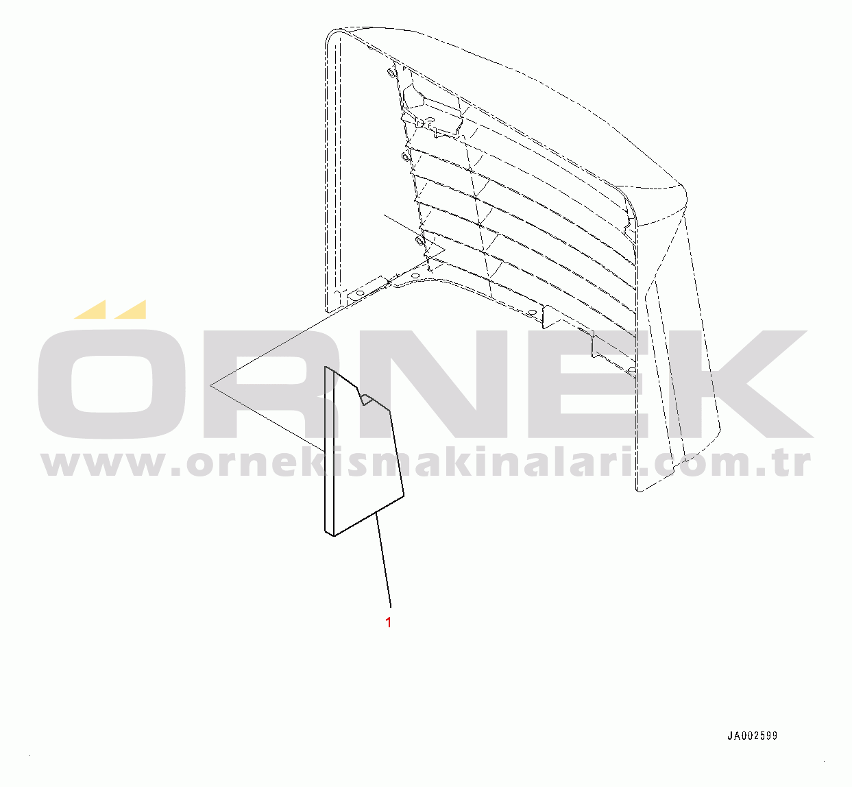 Komatsu WA150PZ-6 S/N 80001-UP Engine Hood, Sheet (#80001-80046)