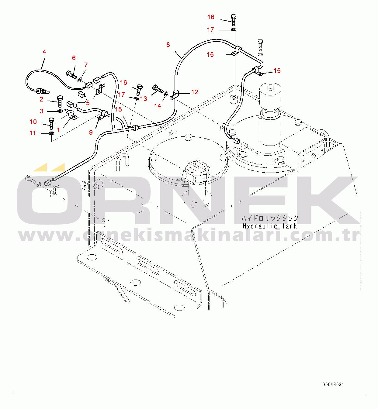 Komatsu HM300-2 S/N 2785-UP Hydraulic Tank, Sensor (#2785-)