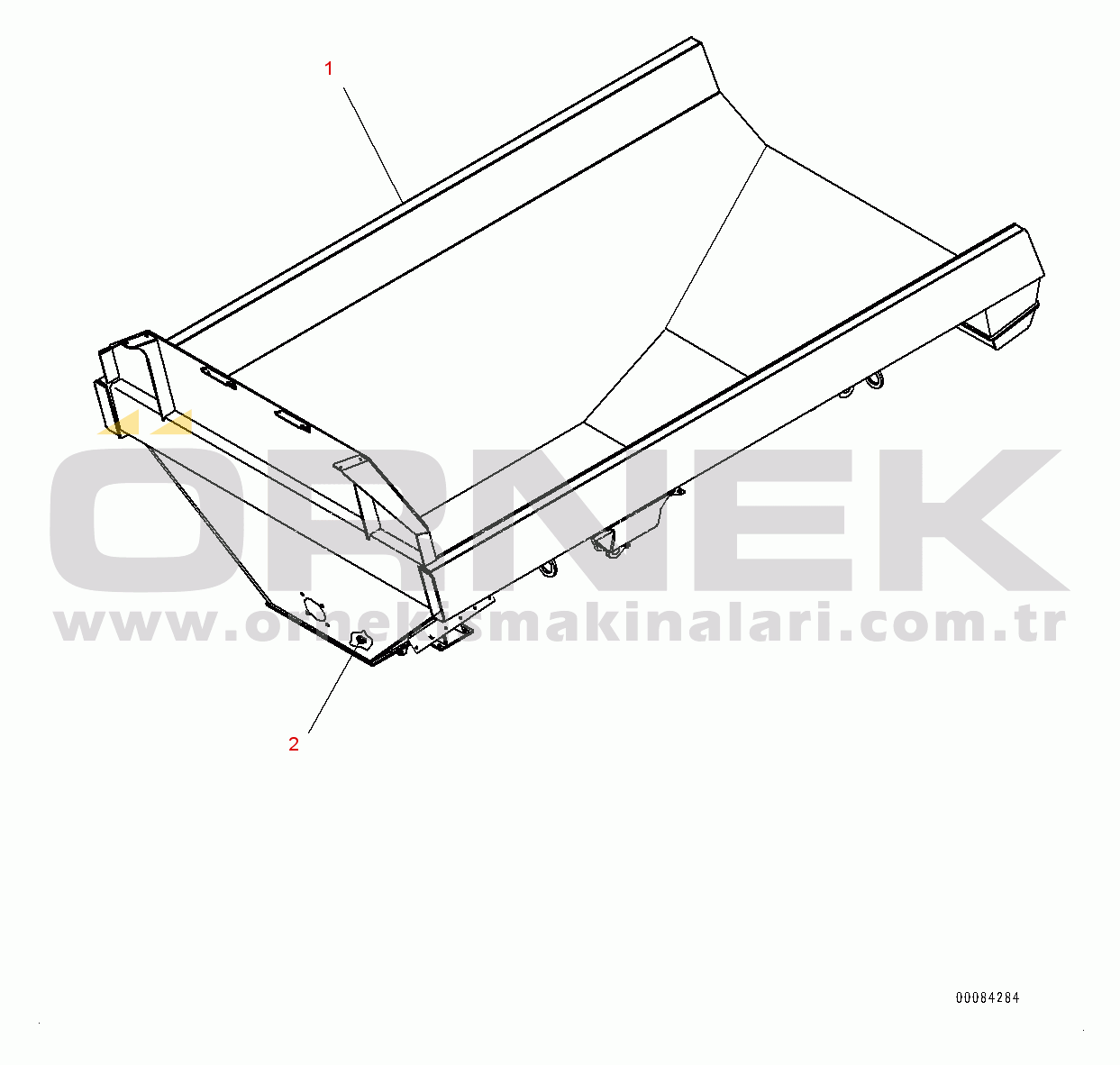 Komatsu HM300-2 S/N 2785-UP Body (#2785-)