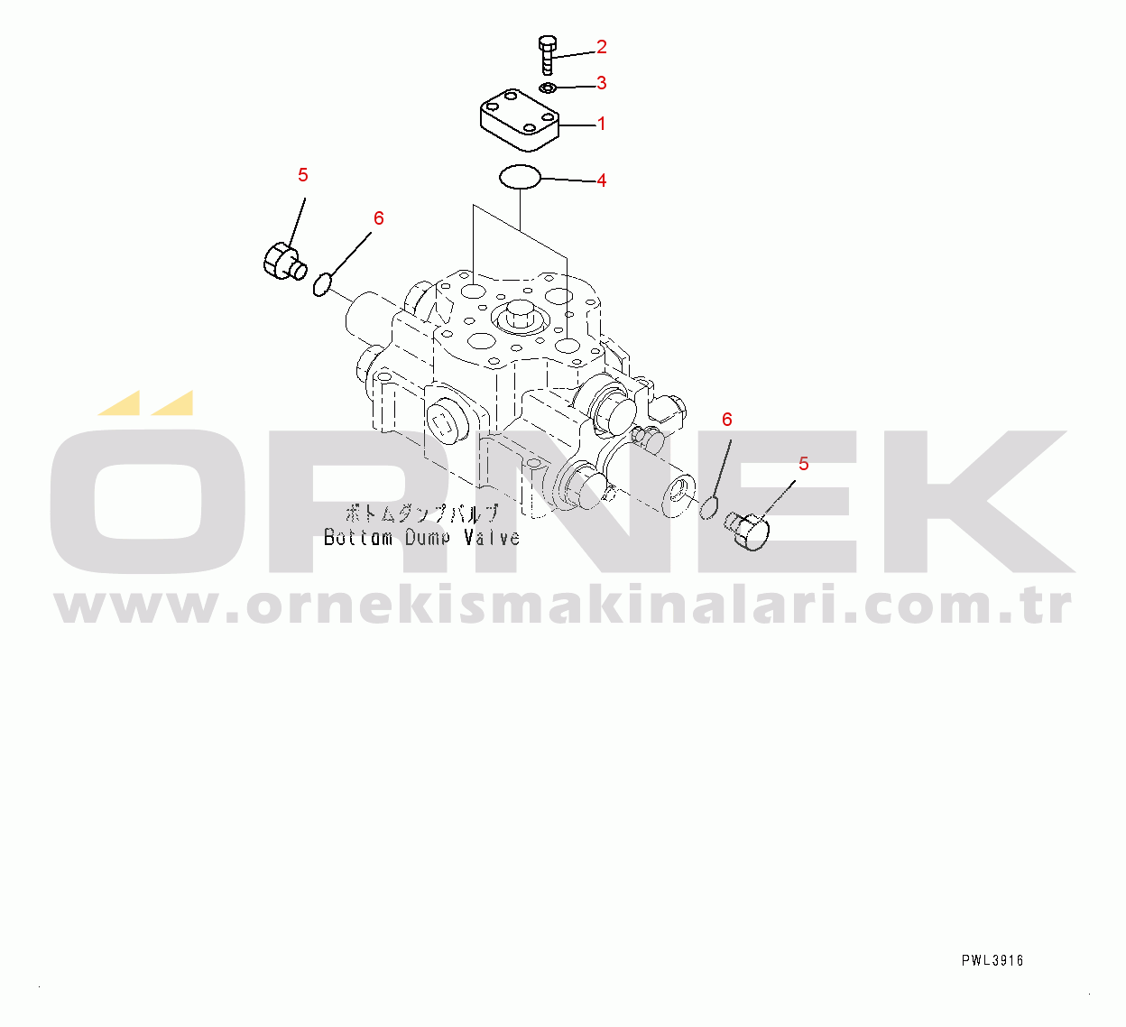 Komatsu PC600-8E0 S/N 65001-UP Attachment Piping, Blind Parts (#65001-)