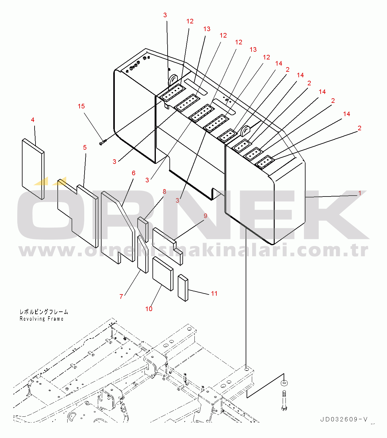 Komatsu PC600-8E0 S/N 65001-UP Counterweight (#65001-)