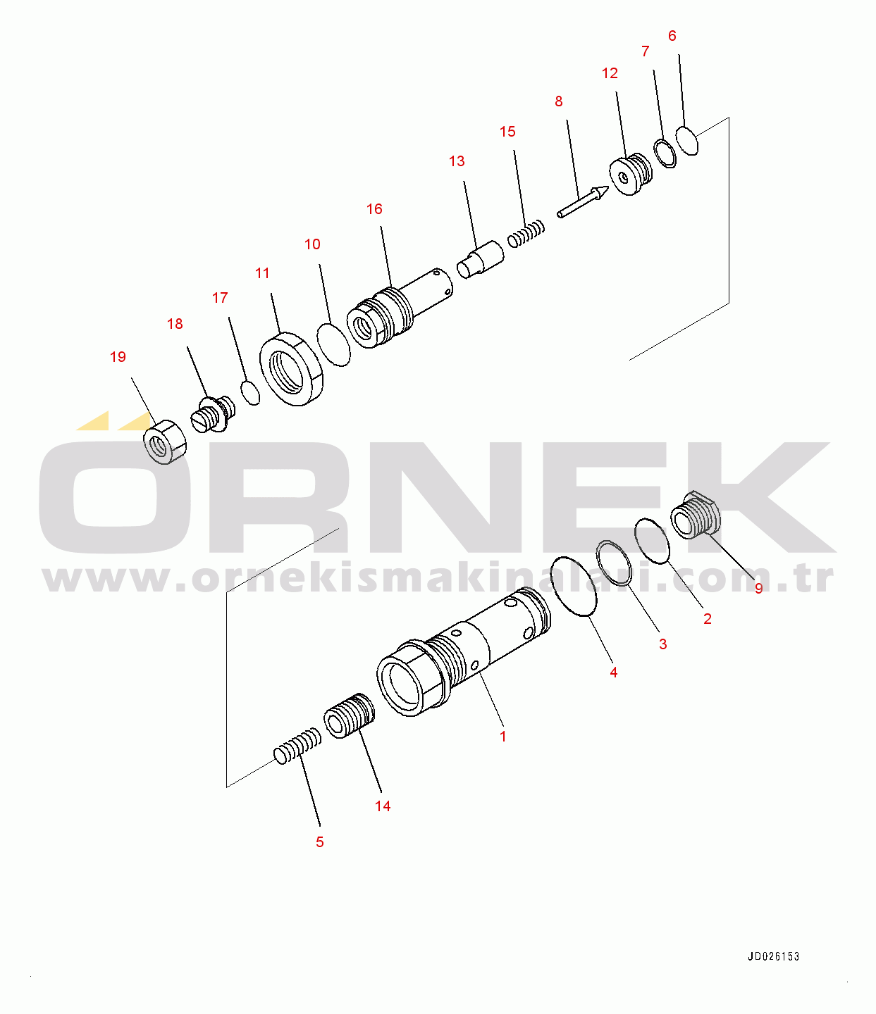 Komatsu WA600-6 S/N 60638-UP Hydraulic Oil Cooler Piping, Relief Valve (#60638-)