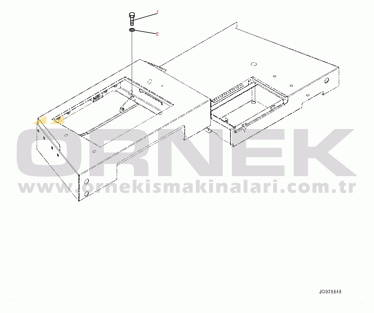 Komatsu WA600-6 S/N 60638-UP Ladder, Mounting (#60638-)